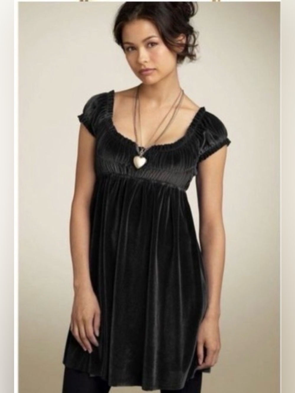Free People Velvet Babydoll Dress